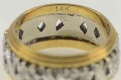 14K Yellow Gold Vintage NOS 1950's Blossom Wedding Band Ring