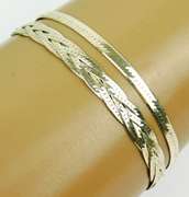 2 Italian Sterling Herringbone Bracelets