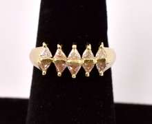 Dazzling Diamond Anniversary Ring in 14K Yellow Gold