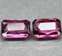 Ravishing 1.98ct violet pink Rhodolite Garnet pair