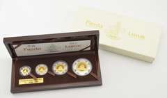 2006 China Panda Lunar 4 Coin Prestige Set Dog 1/10-1 Oz .999 Gold
