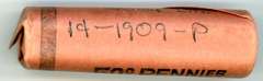 Roll of 1909 Lincoln Cents