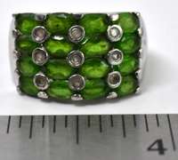 Sterling Silver Peridot Ring