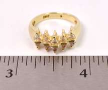 Dazzling Diamond Anniversary Ring in 14K Yellow Gold