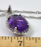 Sterling Silver Amethyst Pendant