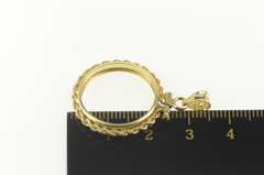 14K Yellow Gold 1/2 oz Gold Sovereign British Coin Holder Pendant
