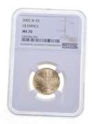 MS70 2002-W $5 Salt Lake Olympic Winter Games Commemorative - NGC