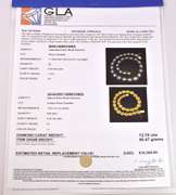 Darling 12.70CTW Diamond Necklace in Gold Plated Sterling Silver