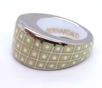 Stylish Silver Bernardaud Forever Dome Ring