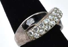 Sterling Silver And Onyx Ring