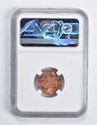 Error MS66 RD 1969-S Lincoln Memorial Cent Triple Curved Clips NGC