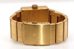 Nixon Quatro Checker Dial Gold Ion-Plated Unisex Watch