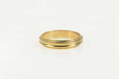 14K Yellow Gold Vintage NOS 1950's Ornate Wedding Band Ring