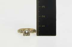14K Yellow Gold Vintage NOS 1950's 4.4mm Engagement Setting Ring