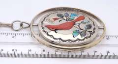 Vintage E Zuni Jake Sterling Silver Necklace