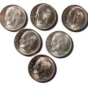 Gem Silver BU Roosevelt Dime Lot