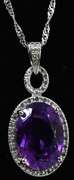 Sterling Silver Amethyst Pendant