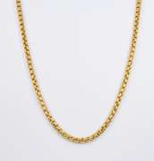 Sturdy Yet Elegant Rounded Box Link Necklace