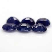 Heavy 12.79ct cobalt blue Sapphire set from Madagascar
