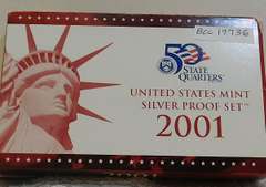 2001 Silver PROOF Set w/Sil Qtrs