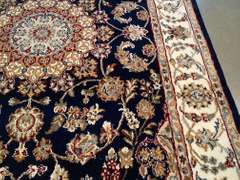 Fine Silk & Wool Kashan Rug 4x6