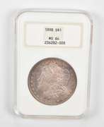 MS64 1898 Morgan Silver Dollar - Graded NGC