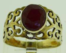 Sterling Silver Ruby Ring