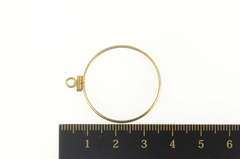 14K Yellow Gold 1/4 oz. Panda Sterling Coin Holder Bezel Pendant