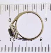 Sterling Silver Round Color Stone Ring