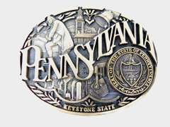 Pennsylvania 1st Edition Belt Buckle