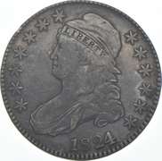 1824/1 Capped Bust Half Dollar - 10/a