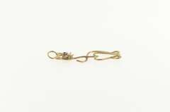 Gold Filled Garnet Eyed Retro Kitty Cat Kitten Charm/Pendant