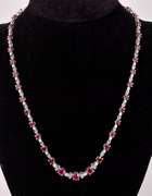 Dashing 15.82CTW Ruby & 1.68CTW Diamond Necklace in Sterling Silver