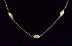 Glamorous Beaded Necklace in 14K Yellow Gold