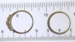 10KT White Gold Two Diamond Bands