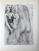 PABLO PICASSO, MODEL AND SCULPTURED FEMALE TORSO
