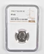 PF65 1942-P Jefferson Nickel - Graded NGC