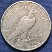 1921 Key Date High Relief  Peace Dollar, Circulated.