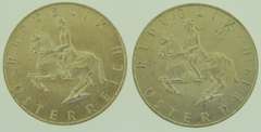 Lot of Two 1961 Austria 5 Schilling