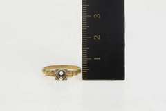 14K Yellow Gold Vintage NOS 1950's 4.6mm Engagement Setting Ring