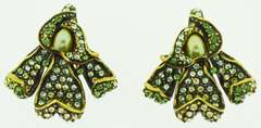 Heidi Daus Fancy Crystal Floral Earrings