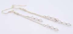 925 Sterling Silver Crystal Dangle Earrings
