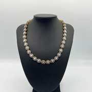 Ornate 18kt Gold Filled Necklace with 14cts NATURAL DIAMONDS