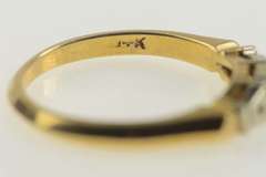 14K Yellow Gold Vintage NOS 1950's Simple Wedding Band Ring