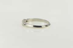 14K White Gold Vintage NOS 1950's Wedding Band Setting Ring