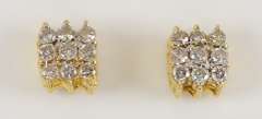 Nice Diamond & Gold Ring & Earring Suite