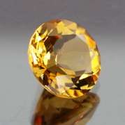 Amazing 4.32ct golden orange unheated Citrine solitaire