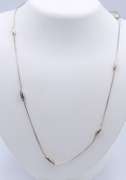 Italian Sterling Silver Long Chain Necklace