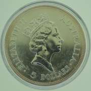 1990 1oz .999 The Australian Kookaburra Silver 5 Dollars