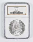 MS63 1899 Morgan Silver Dollar NGC